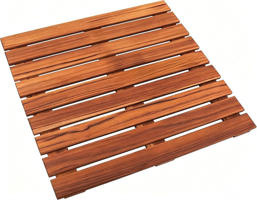 Teak shower mat - shower, non-slip
