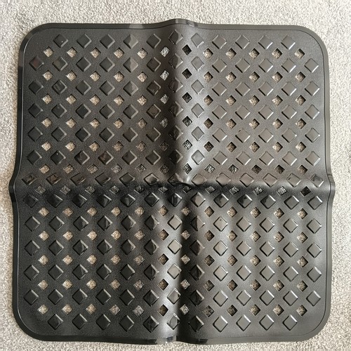 Black square floor - black, suction