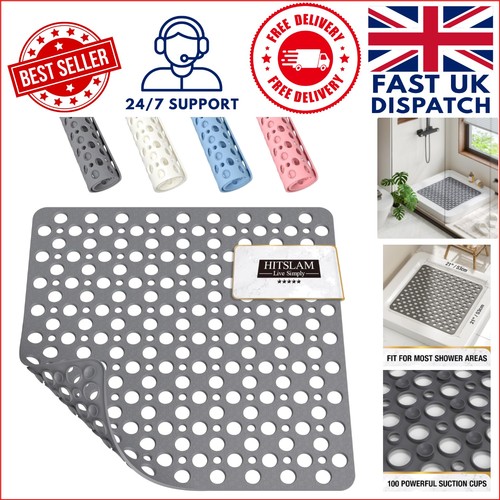 Grey non slip shower mat - mat, 53