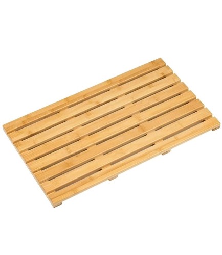 Bamboo wooden bath mat duck - mat,
