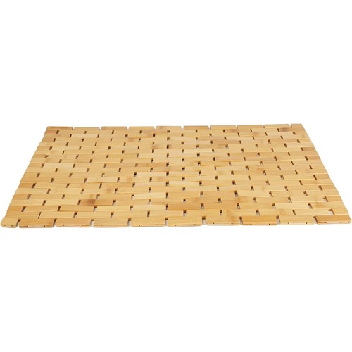 Bamboo bath mat shower - bamboo,