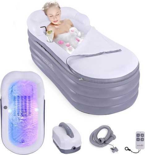 With bubble massage mat - ,