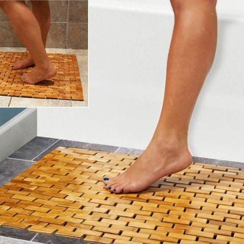 Bamboo bath mat - bath, shower