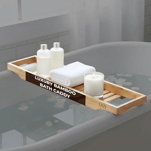 Bamboo wooden over bath - wooden, tub