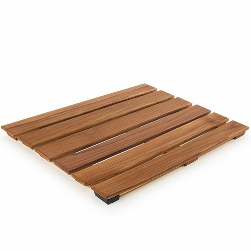 Wooden bath mat sturdy - wooden,