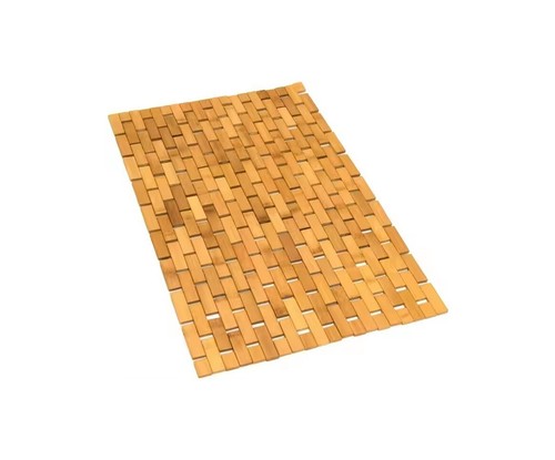 Bamboo bath mat wooden shower - bamboo,